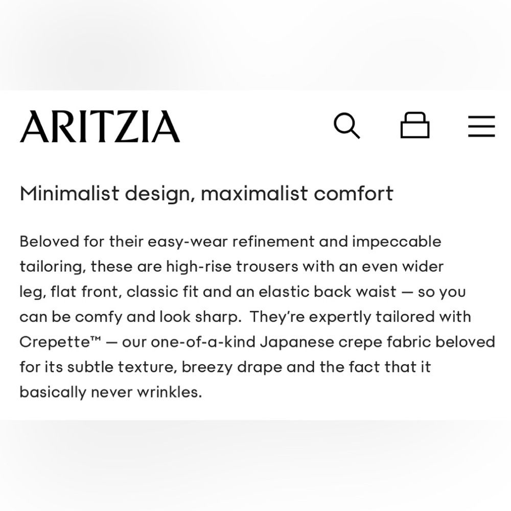 NWT Aritzia Wilfred The Limitless Pant™ Wider in Black Size 6 High Rise Wide Leg - Picture 10 of 14